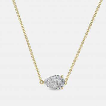 Pre Owned 8.00 Ct Pear 14K Yellow Gold Lab Grown Diamonds Solitaire 3 Prong Pendant