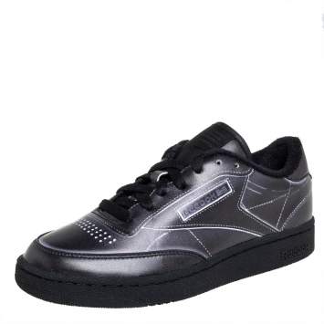Pre Owned Maison Margiela x Reebok Dark Grey Leather Project 0 Low Top Sneaker Size 36