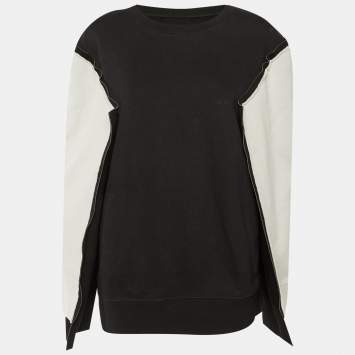 Pre Owned سترة بكم طويل كاب قطن موحد اللون ميزون مارتن مارجيلا مقاس كبير - لارج