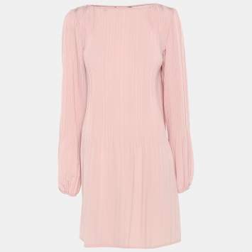 Pre Owned Maje Pink Viscose Dress S