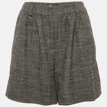 Maje Black Houndstooth Skorts L