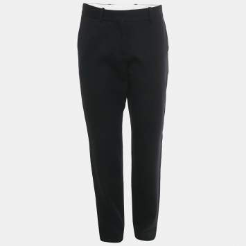 مملوكة مسبقًا بنطلون ماجي صوف أسود رسمي مقاس متوسط