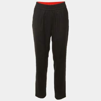 مملوكة مسبقًا Maje Black Wool Blend Pants S