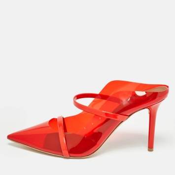 Pre Owned Malone Souliers Red PVC Maureen Pumps Size 38
