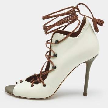 Malone Souliers Multicolor Leather Lace Up Pumps Size 37