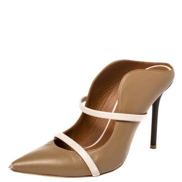 Pre Owned Malone Souliers Beige leather Maureen Pumps Size 37.5