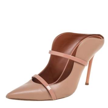 Pre Owned Malone Souliers Beige Leather Maureen Pumps Size 41