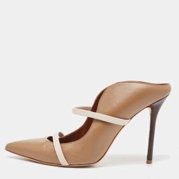 Pre Owned Malone Souliers Brown Leather Maureen Pumps Size 39