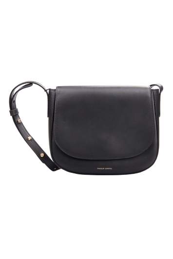 Pre Owned Mansur Gavriel Black Leather Crossbody Bag