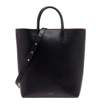Pre Owned Mansur Gavriel Black Leather Tote