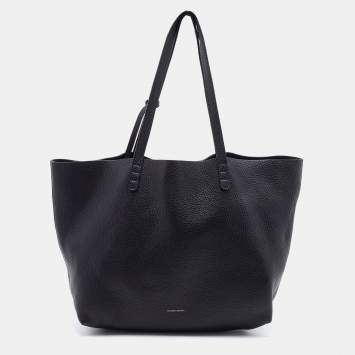 Pre Owned Mansur Gavriel Black Leather Tote