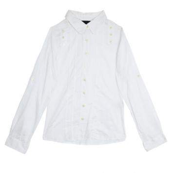 Pre Owned Marc by Marc Jacobs White Button Up Blouse M