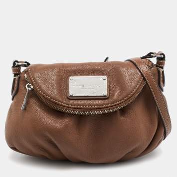 Pre Owned Marc By Marc Jacobs Brown Leather Classic Q Natasha Crossbody Bag