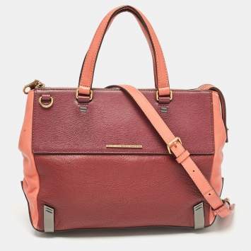 Pre Owned Marc by Marc Jacobs Tri Color Leather Sheltered Island Satchel