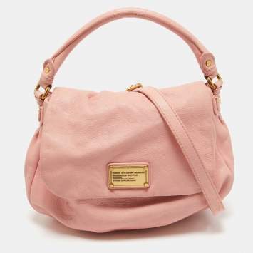 Pre Owned Marc by Marc Jacobs Pink Leather Classic Q Lil Ukita Top Handle Bag