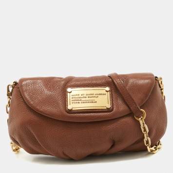 Pre Owned Marc by Marc Jacobs Brown Leather Classic Q Karlie Crossbody Bag