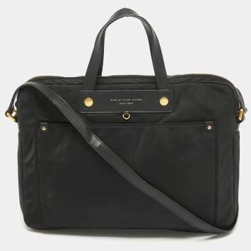 Pre Owned Marc by Marc Jacobs Black Nylon Laptop Bag
