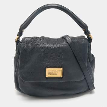 Marc by Marc Jacobs Navy Blue Pebbled Leather Classic Q Lil Ukita Bag