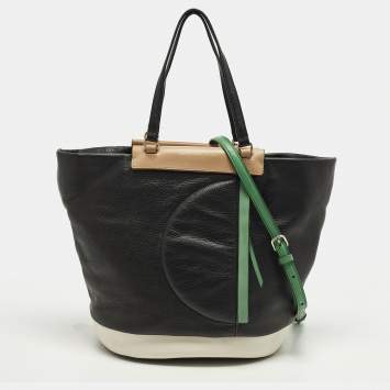 مملوكة مسبقًا Marc by Marc Jacobs Round The Way Girl Percy Tricolor Leather Shopper Tote