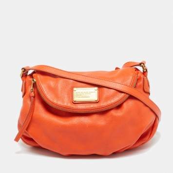 مملوكة مسبقًا Marc by Marc Jacobs Classic Q Natasha Orange Leather Crossbody Bag