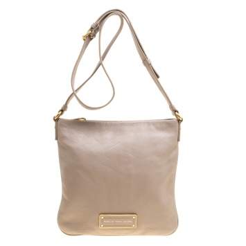 Pre Owned Marc by Marc Jacobs Grey Leather Crossbody Bag