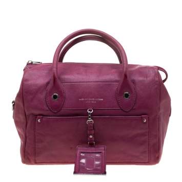 Pre Owned Marc by Marc Jacobs Pink Leather Preppy Satchel