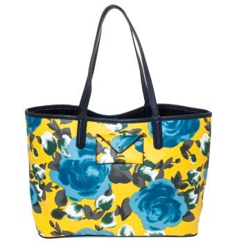 Pre Owned Marc by Marc Jacobs Multicolor Floral Print Coated Canvas Tote