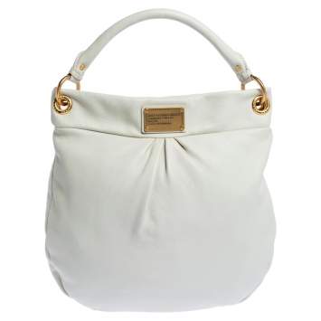 Pre Owned Marc by Marc Jacobs Off White Leather New Q Hillier Hobo