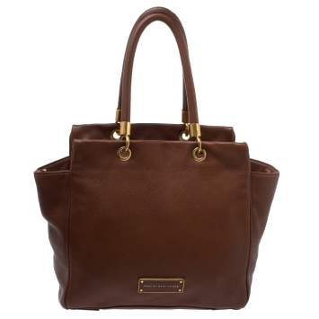 Pre Owned Marc By Marc Jacobs Brown Soft Leather Bentley Tote