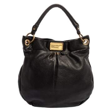 Pre Owned Marc by Marc Jacobs Black Leather Classic Q Hillier Hobo