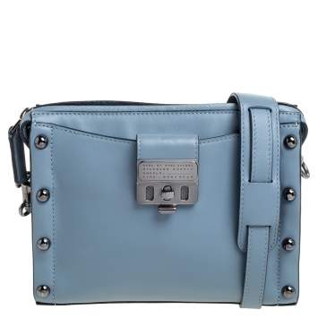 Pre Owned Marc by Marc Jacobs Blue Leather Espionage Shoulder Bag