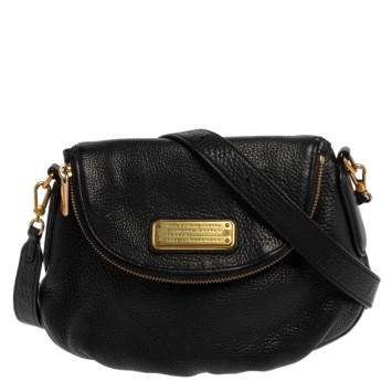 Pre Owned Marc by Marc Jacobs Black Leather Classic Q Natasha Crossbody Bag