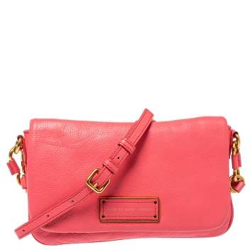 Pre Owned Marc by Marc Jacobs Orange Leather Too Hot To Handle Crossbody Bag
