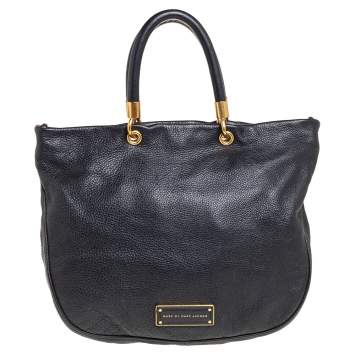Pre Owned Marc by Marc Jacobs Black Leather Too Hot To Handle Tote