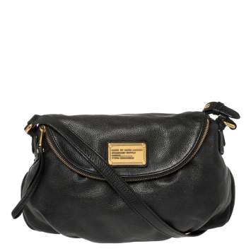 Pre Owned Marc by Marc Jacobs Black Leather Classic Q Natasha Crossbody Bag