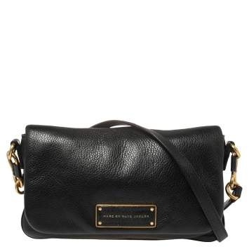 Pre Owned Marc by Marc Jacobs Black Leather Too Hot To Handle Crossbody Bag