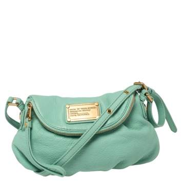 مملوكة مسب�قًا Marc by Marc Jacobs Mint Green Leather Mini Q Natasha Shoulder Bag
