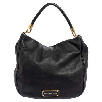 Pre Owned Marc by Marc Jacobs Black Leather Too Hot To Handle Hobo 