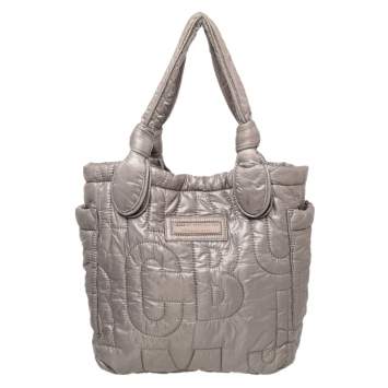 Pre Owned Marc by Marc Jacobs Grey Nylon Pretty Tote