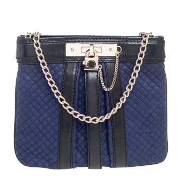 مملوكة مسبقًا Marc by Marc Jacobs Black/Blue Leather Shoulder Bag