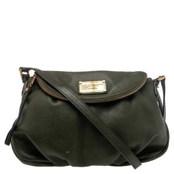 مملوكة مسبقًا Marc by Marc Jacobs Olive Green Leather Classic Q Natasha Shoulder Bag