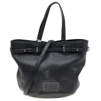 Pre Owned Marc by Marc Jacobs Black Leather Workwear Tote