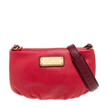 مملوكة مسبقًا Marc by Marc Jacobs Red Leather Classic Q Percy Crossbody Bag