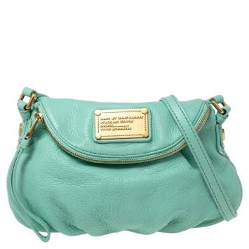 Pre Owned Marc by Marc Jacobs Mint Green Leather Classic Q Karlie Shoulder Bag