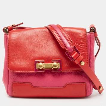 مملوكة مسبقًا Marc by Marc Jacobs Pink/Red Leather Crossbody Bag