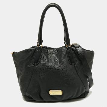 Pre Owned Marc by Marc Jacobs Black Leather New Q Fran Shoulder Bag