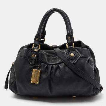 مملوكة مسبقًا Marc by Marc Jacobs Black Leather Classic Q Groovee Satchel