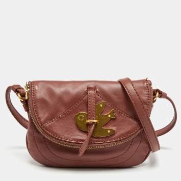 مملوكة مسبقًا Marc by Marc Jacobs Old Rose Leather Petal to the Metal Crossbody Bag