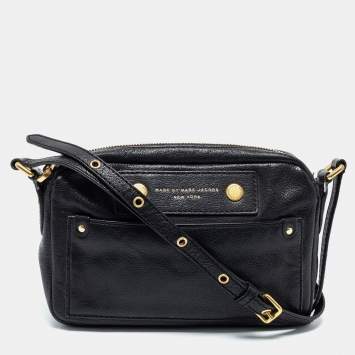 مملوكة مسبقًا Marc by Marc Jacobs Black Preppy Leather Camera Bag