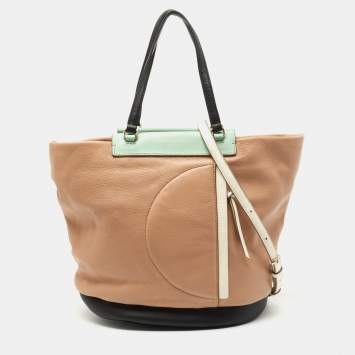 Pre Owned Marc by Marc Jacobs Multicolor Leather Front Zip Tote